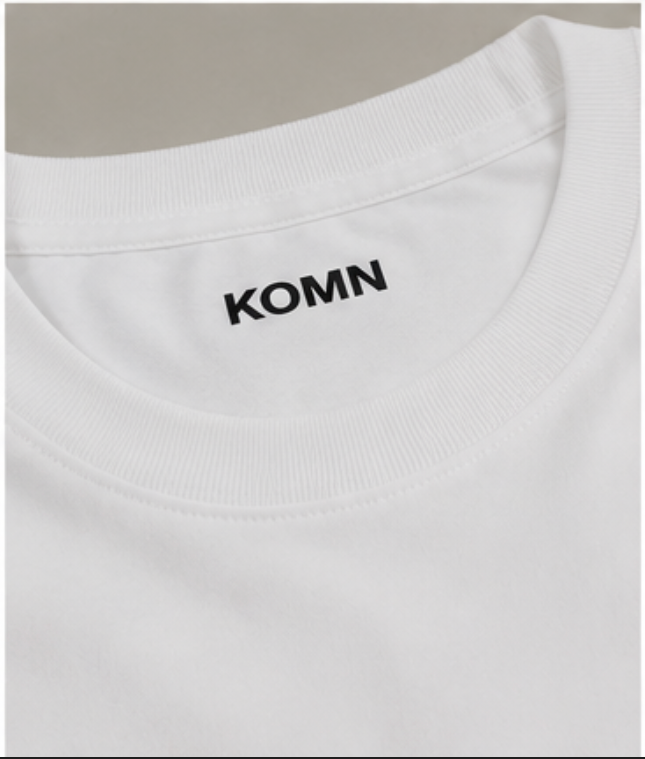 plain white t shirt 200 GSM 100% cotton, tag view